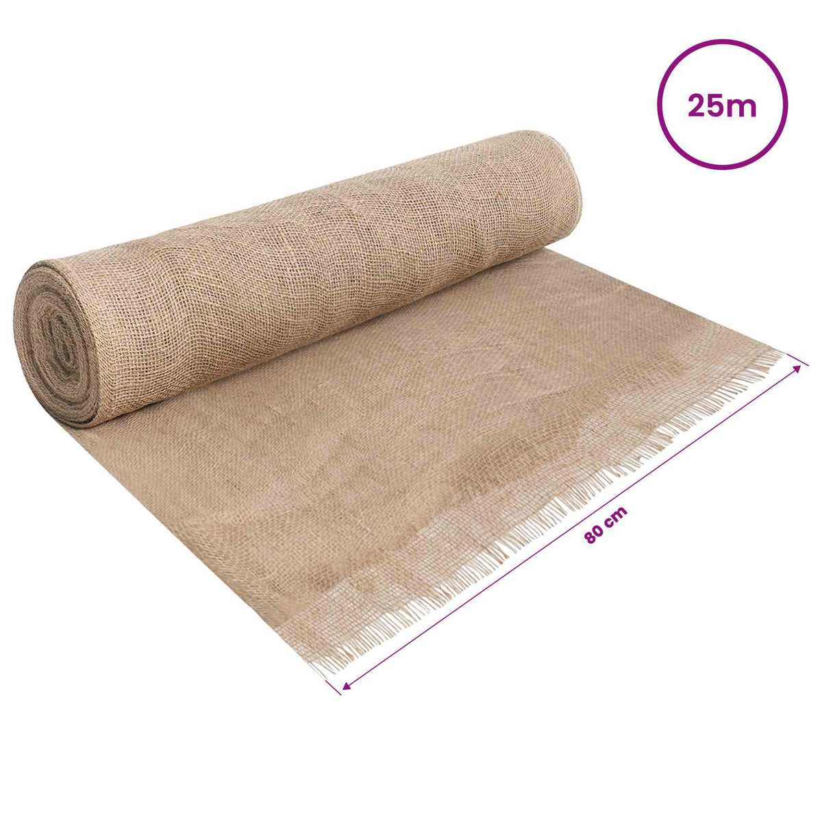 Jute Roll 160 x 2500 cm Natural