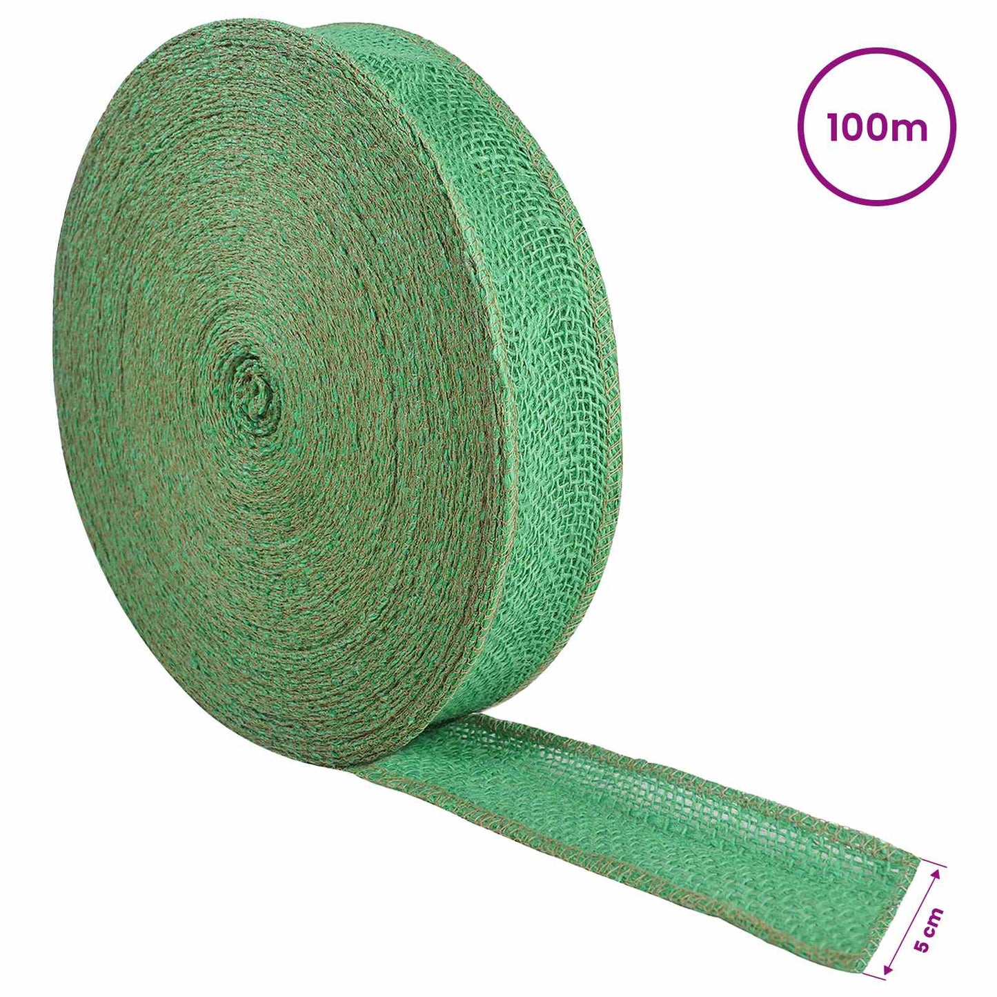 Jute Roll Green 5 x 10000 cm