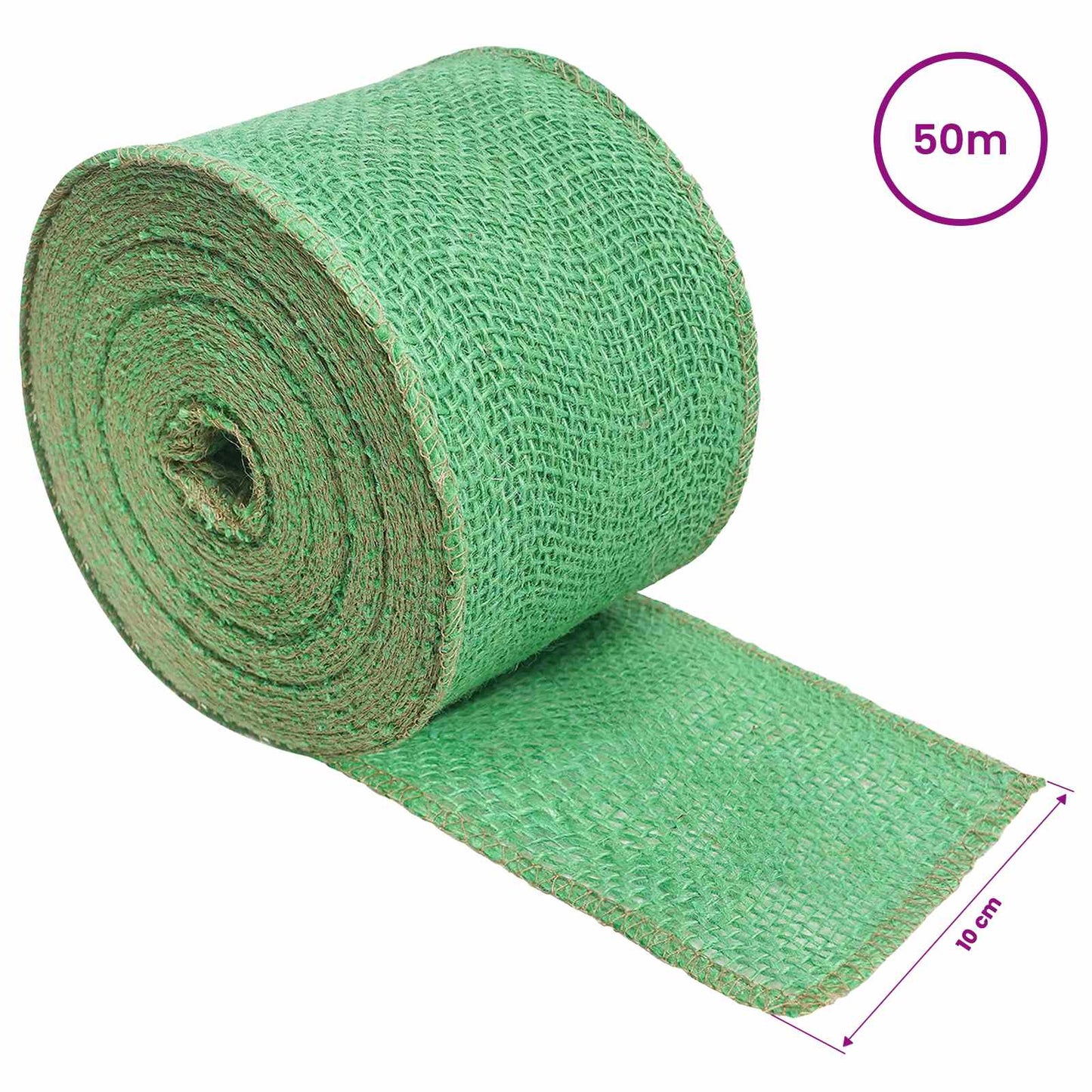 Jute Roll Green 10 x 5000 cm