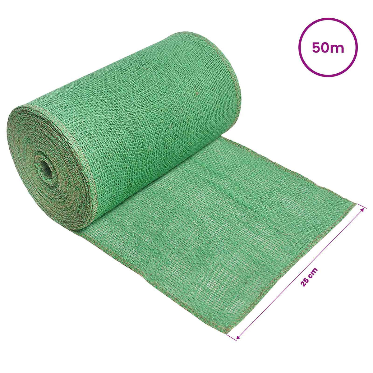 Jute Roll 25 x 5000 cm Green