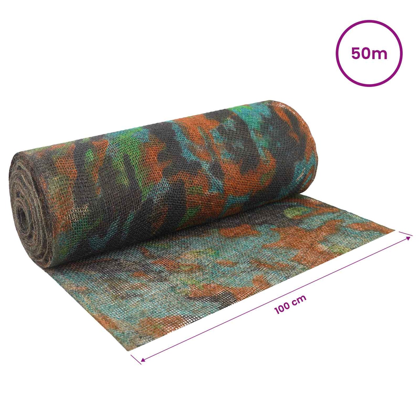 Jute Roll Camouflage 100 x 5000 cm
