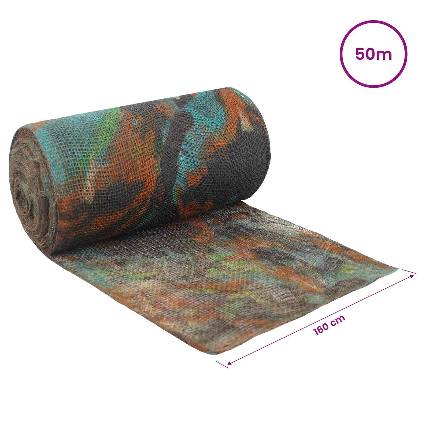 Jute Roll Camouflage 160 x 5000 cm