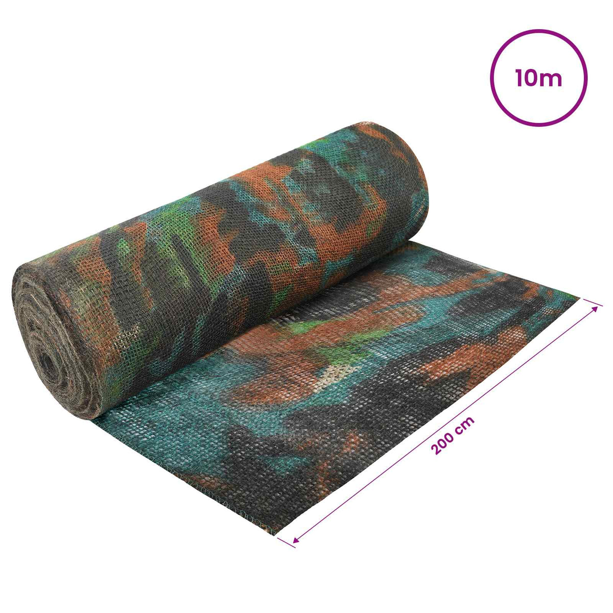 Jute Roll 200 x 1000 cm Camouflage