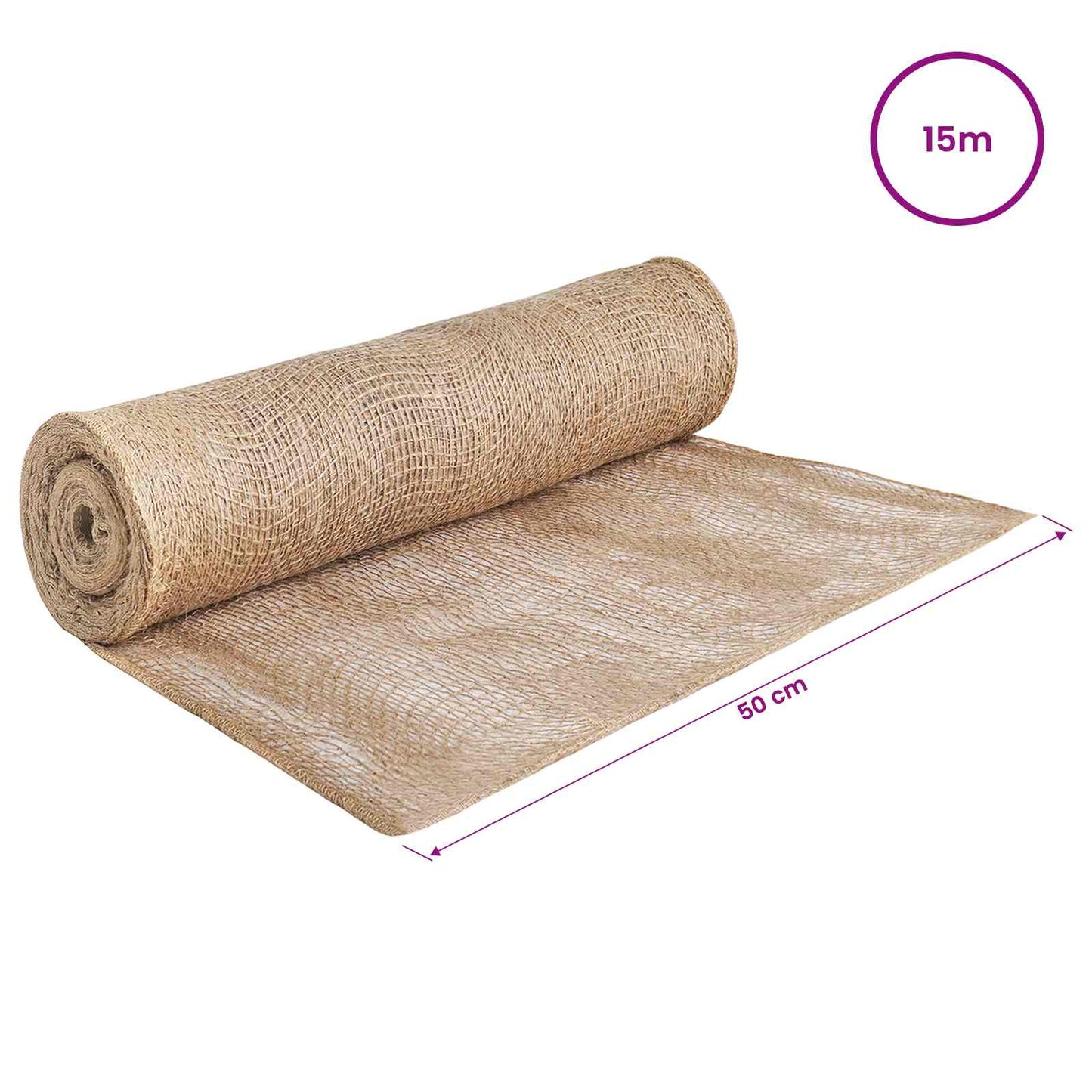 Jute Roll Natural 50 x 1500 cm