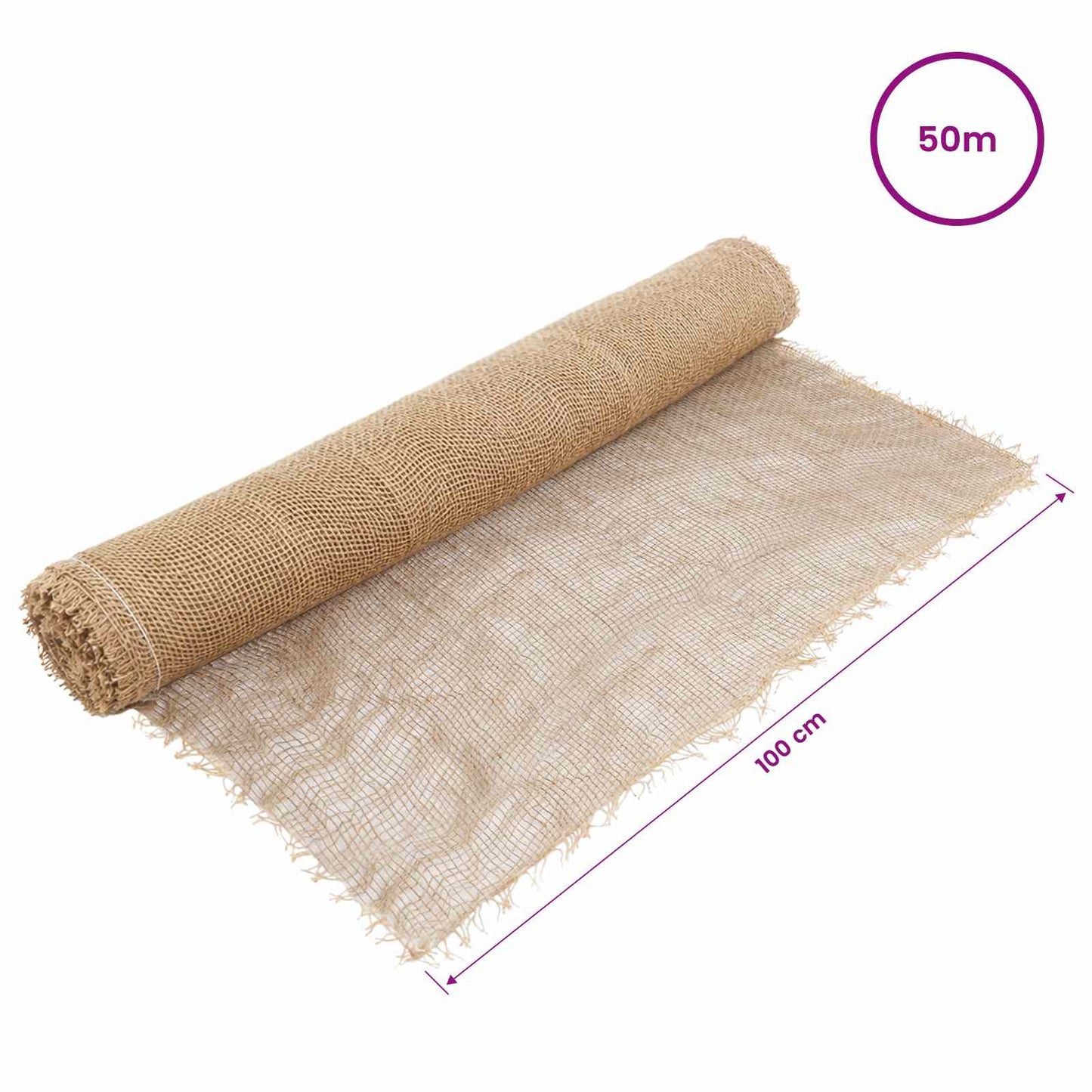 Jute Roll Natural 100 x 5000 cm