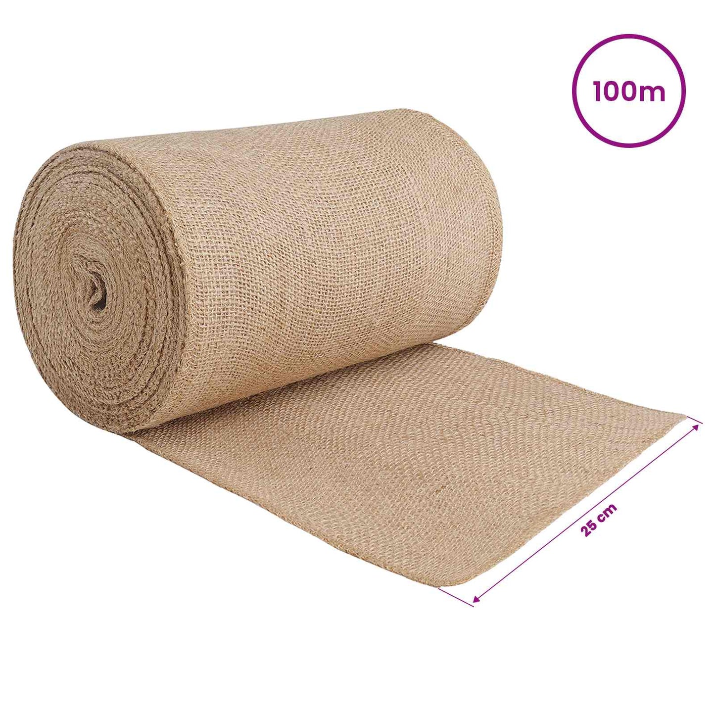 Jute Roll Natural 25 x 10000 cm
