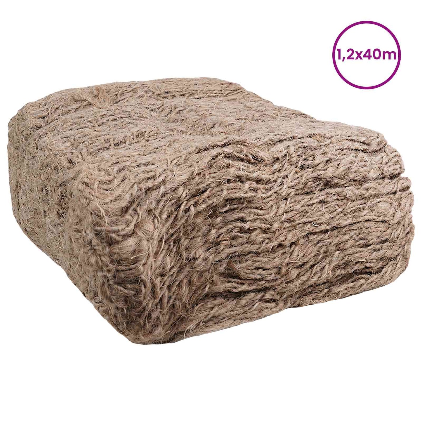 Jute Embankment Mat Natural 1.2 x 40 m