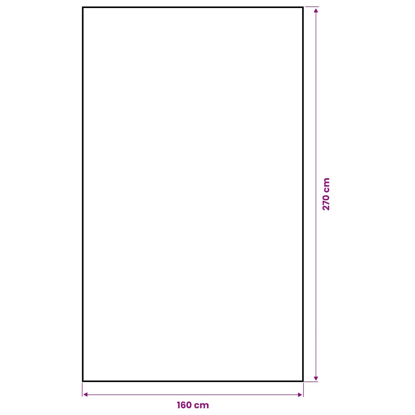 Jute Tablecloth Natural 160 x 270 cm 100% Tossa Jute