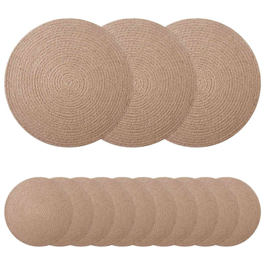 Jute Placemets 50 pcs Natural 100% Tossa Jute Jute Placemets 50 pcs Natural 100% Tossa Jute