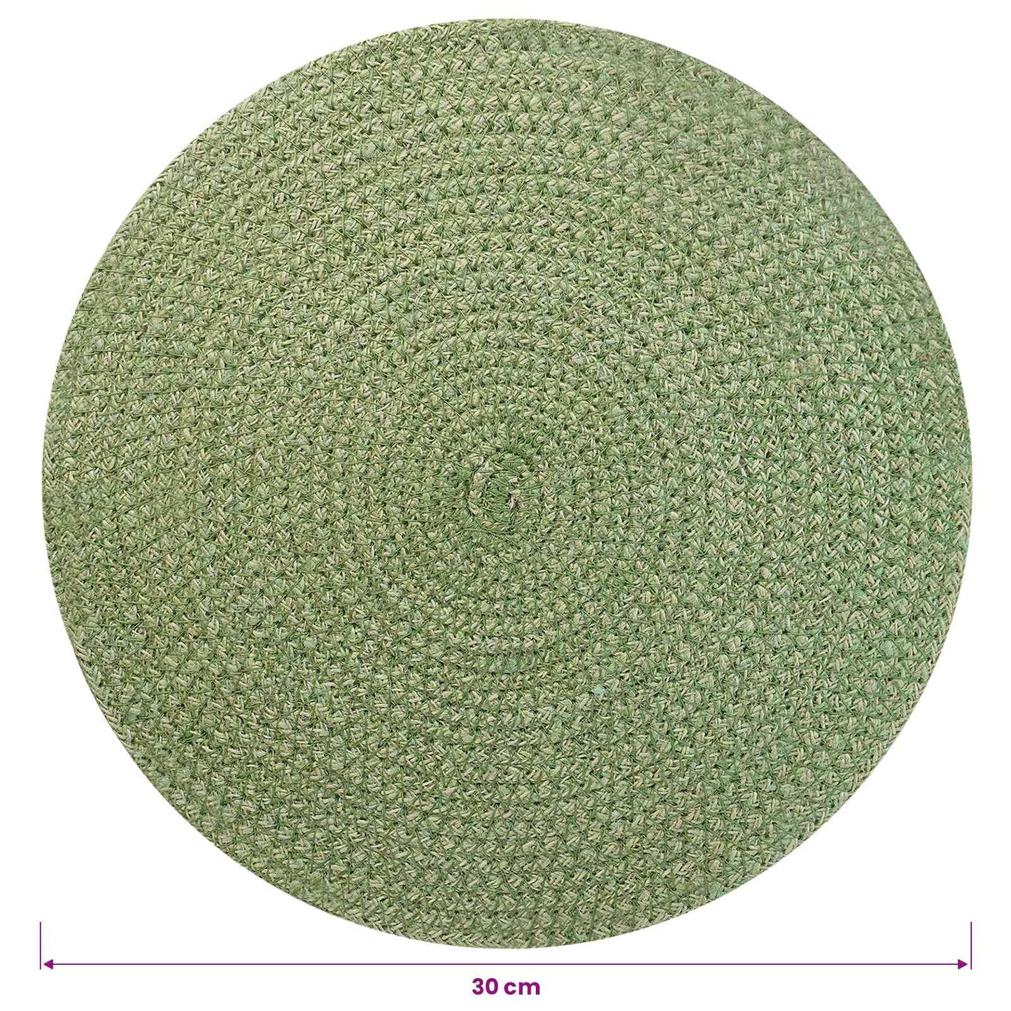 Jute Placemets 12 pcs Olive green 100% Tossa Jute