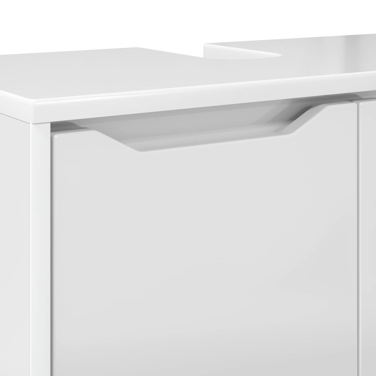 Bathroom Basin Cabinet High Gloss White 60 x 30 x 60 cm