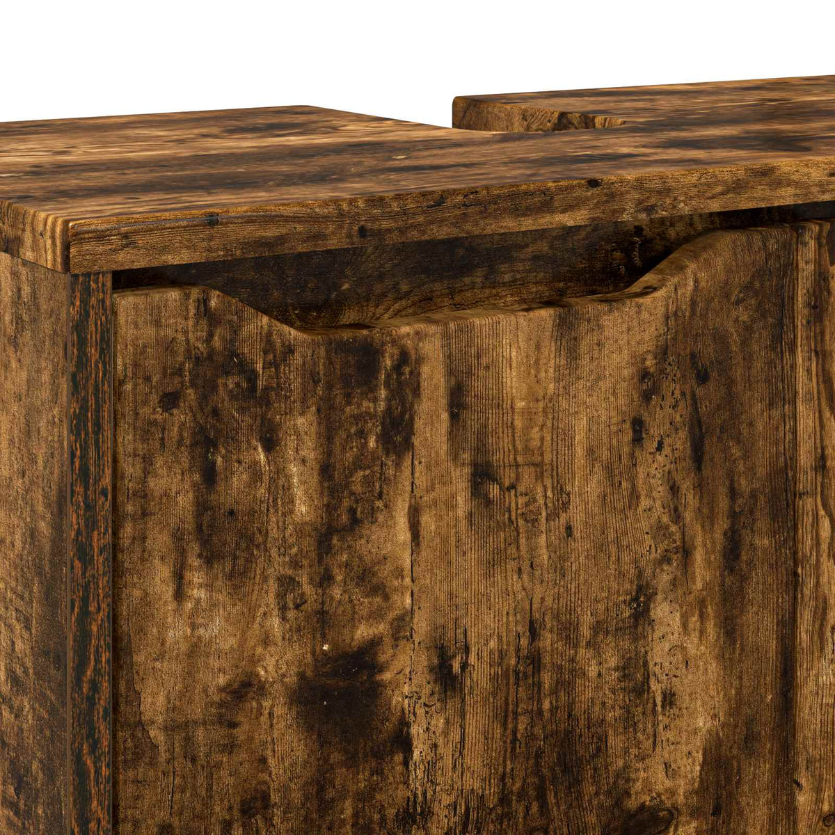 Bathroom Basin Cabinet Smoked Oak 60 x 30 x 60 cm