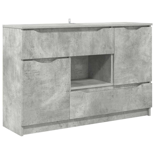 Sideboard Concrete Grey 100 x 30 x 65.6 Engineered Wood Sideboard Concrete Grey 100 x 30 x 65.6 Engineered Wood