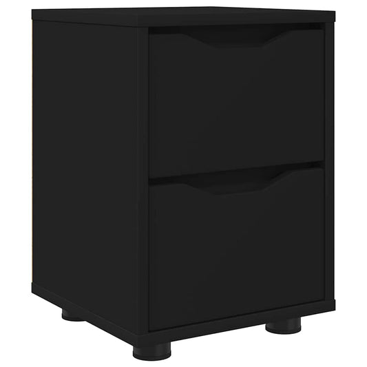 Bedside Table Black 30.5 x 30 x 43 cm Engineered Wood Bedside Table Black 30.5 x 30 x 43 cm Engineered Wood