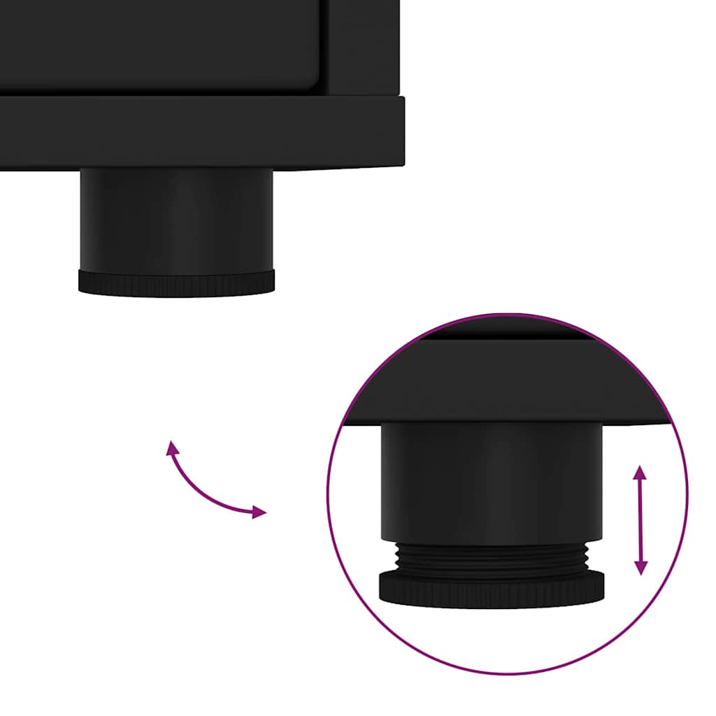 Bedside Tables 2 pcs Black 30.5 x 30 x 43 cm Engineered Wood