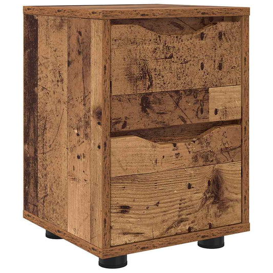 Bedside Table Old Wood 30.5 x 30 x 43 cm Engineered Wood Bedside Table Old Wood 30.5 x 30 x 43 cm Engineered Wood