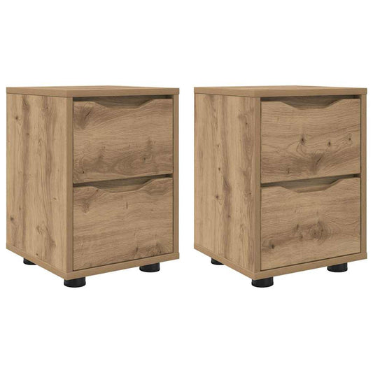 Bedside Tables with Drawer 2 pcs Artisan Oak 30.5 x 30 x 43 cm Bedside Tables with Drawer 2 pcs Artisan Oak 30.5 x 30 x 43 cm