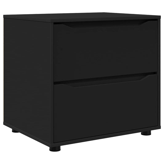 Storage Cabinet 60 x 48 x 57 cm Engineered Wood Black Storage Cabinet 60 x 48 x 57 cm Engineered Wood Black