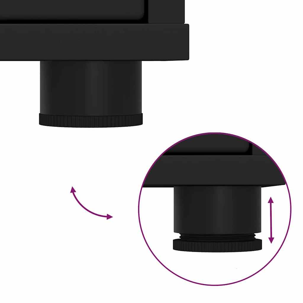 Storage Cabinet Black 40 x 48 x 57 cm Engineered Wood