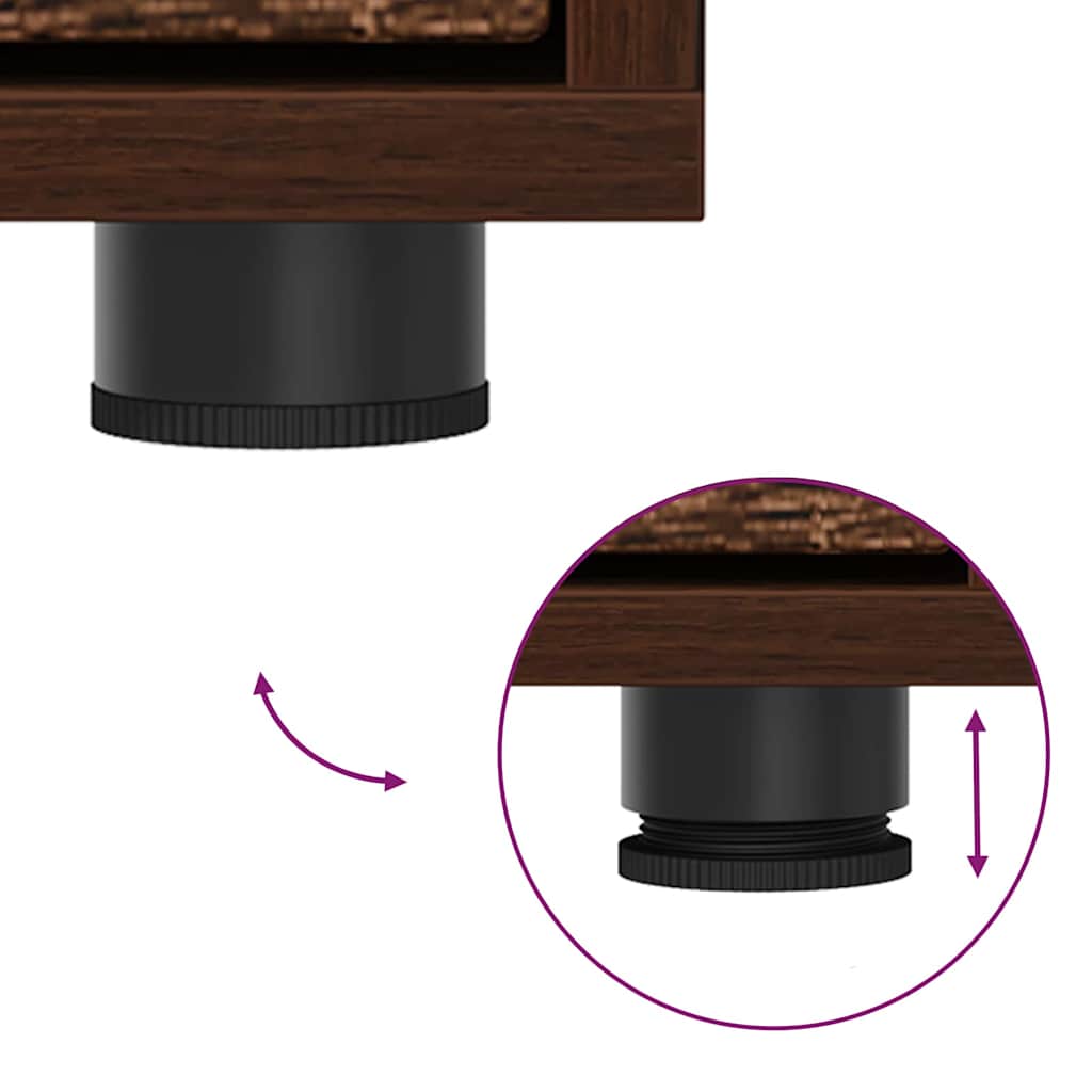 Storage Cabinet Brown Oak 40 x 48 x 57 cm Engineered Wood