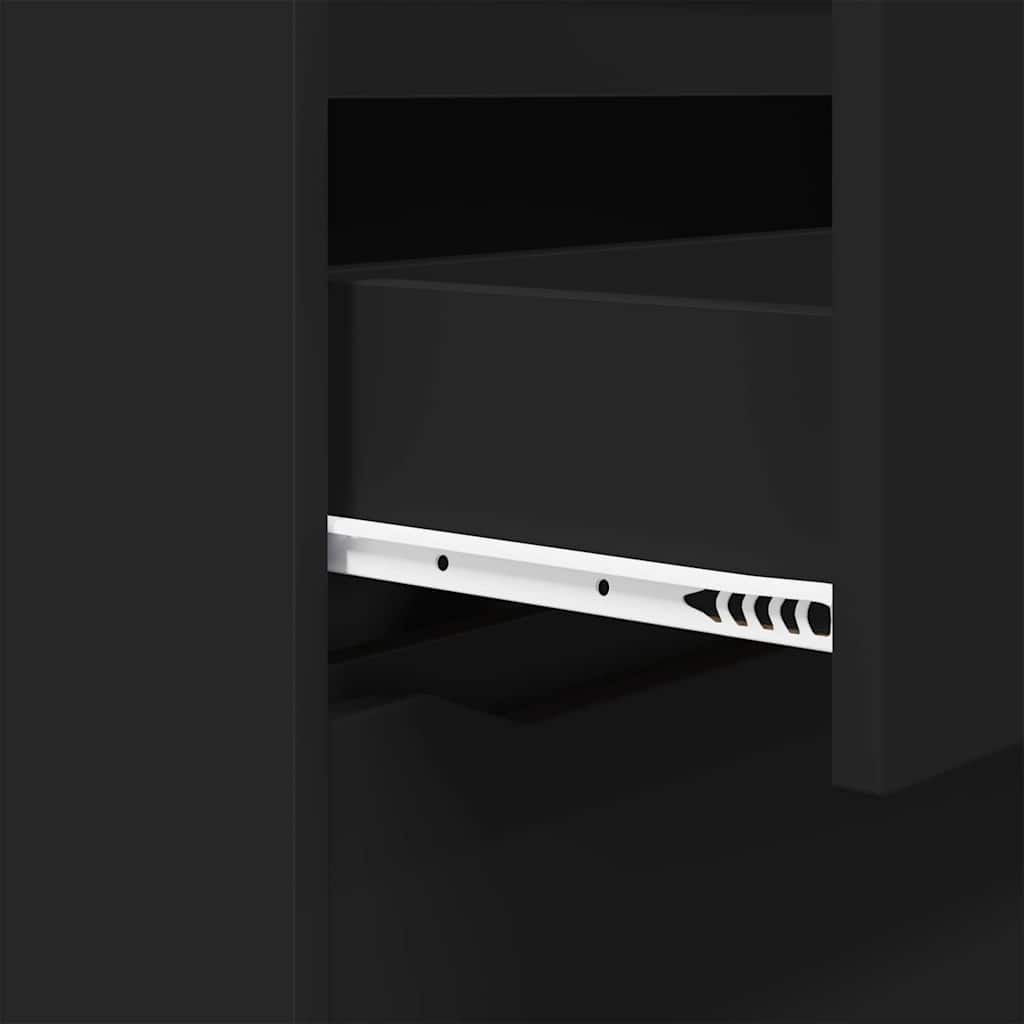 Storage Cabinet Black 80 x 31 x 81 cm Engineered Wood