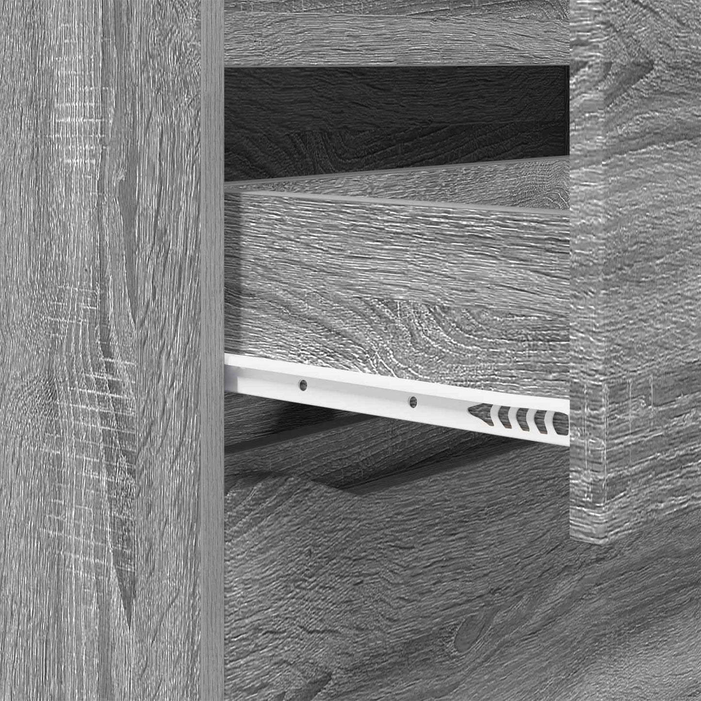 Storage Cabinet Grey Sonoma 80 x 31 x 81 cm Engineered Wood