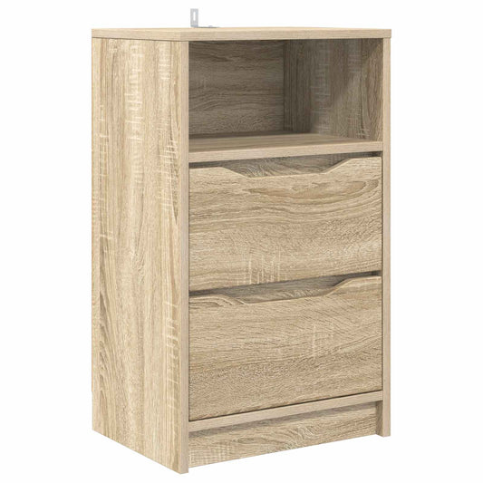 Bedside Table Sonoma Oak 40 x 30 x 67 cm Engineered Wood Bedside Table Sonoma Oak 40 x 30 x 67 cm Engineered Wood