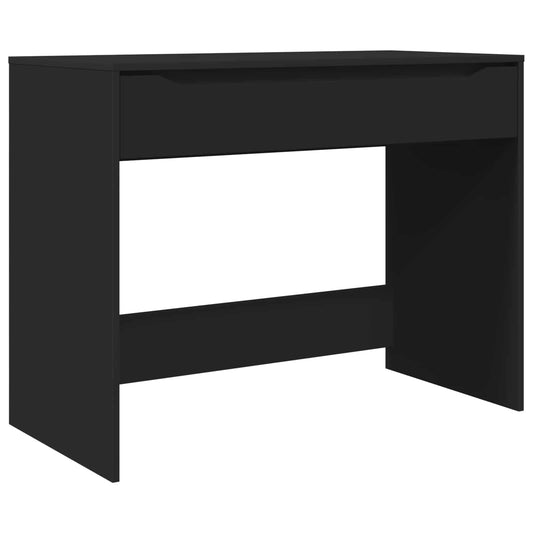 Desk with Drawer Black 100 x 50 x 78 cm Engineered Wood Desk with Drawer Black 100 x 50 x 78 cm Engineered Wood