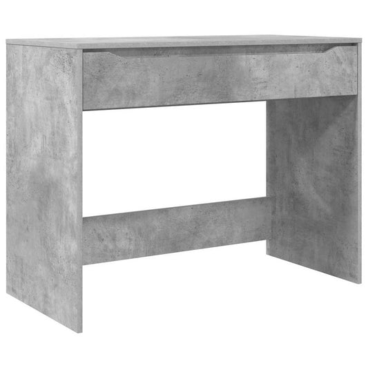Desk with Drawer Concrete Grey 100 x 50 x 78 cm Engineered Wood Desk with Drawer Concrete Grey 100 x 50 x 78 cm Engineered Wood