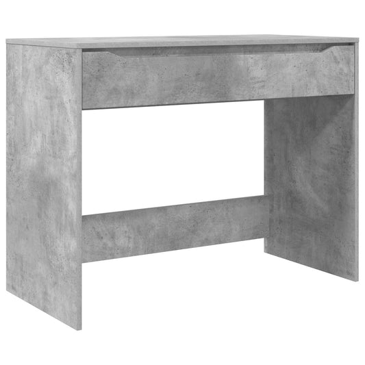 Desk with Drawer Concrete Grey 100 x 50 x 78 cm Engineered Wood Desk with Drawer Concrete Grey 100 x 50 x 78 cm Engineered Wood