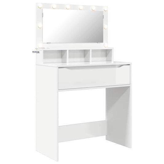 Bedroom Dressing Tables High Gloss White 80 x 39.6 x 135 cm Bedroom Dressing Tables High Gloss White 80 x 39.6 x 135 cm