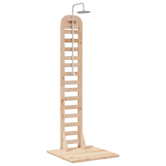 Outdoor Shower 223 cm Solid Pine Wood and Stainless Steel Outdoor Shower 223 cm Solid Pine Wood and Stainless Steel