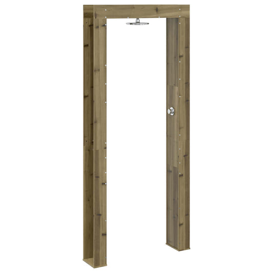 Outdoor Shower 226 cm Impregnated Pine Wood and Stainless Steel Outdoor Shower 226 cm Impregnated Pine Wood and Stainless Steel