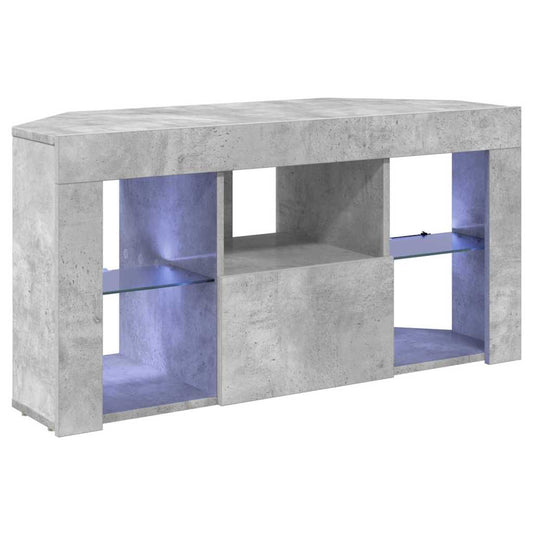 Corner LED TV Cabinet 100 x 40 x 50 cm Concrete Grey Corner LED TV Cabinet 100 x 40 x 50 cm Concrete Grey