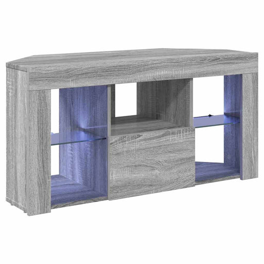 Corner LED TV Cabinet 100 x 40 x 50 cm Grey Sonoma Corner LED TV Cabinet 100 x 40 x 50 cm Grey Sonoma