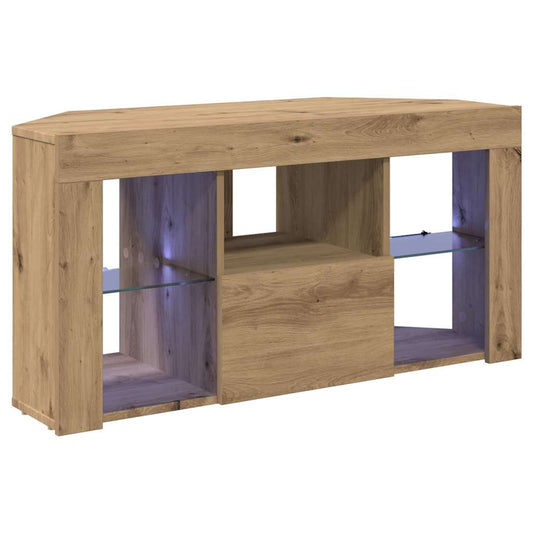 Corner LED TV Cabinet 100 x 40 x 50 cm Artisan Oak Corner LED TV Cabinet 100 x 40 x 50 cm Artisan Oak