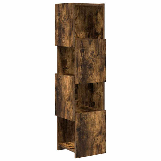 Corner Cabinet Smoked Oak 25.5x25x102cm Engineered Wood Corner Cabinet Smoked Oak 25.5x25x102cm Engineered Wood