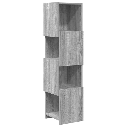 Corner Cabinet Grey Sonoma 25.5x25x102cm Engineered Wood Corner Cabinet Grey Sonoma 25.5x25x102cm Engineered Wood