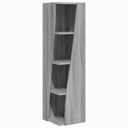 Corner Cabinet 27.5x27x102cm Engineered Wood Grey Sonoma Corner Cabinet 27.5x27x102cm Engineered Wood Grey Sonoma