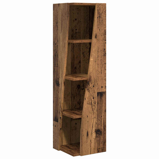 Corner Cabinet 27.5x27x102cm Engineered Wood Old Wood Corner Cabinet 27.5x27x102cm Engineered Wood Old Wood