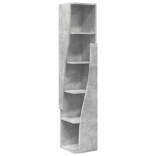 Corner Cabinet 27.5x27x140cm Engineered Wood Concrete Grey Corner Cabinet 27.5x27x140cm Engineered Wood Concrete Grey