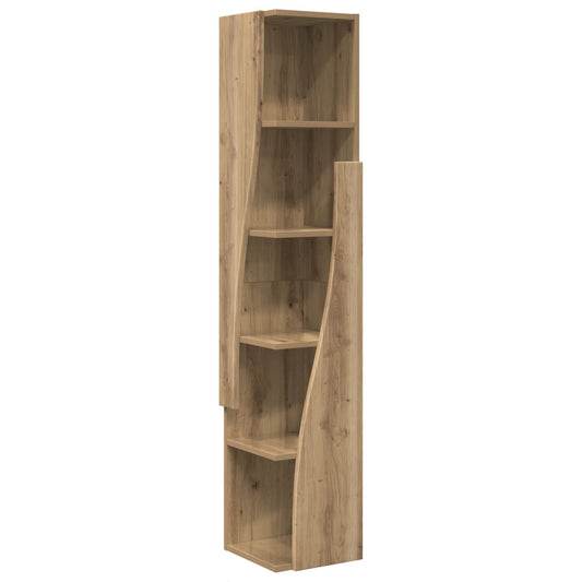 Corner Cabinet 27.5x27x140cm Engineered Wood Artisan Oak Corner Cabinet 27.5x27x140cm Engineered Wood Artisan Oak