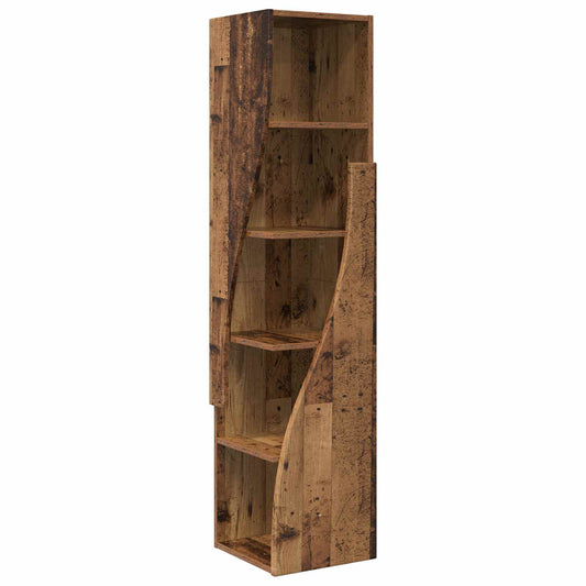 Corner Cabinet 32x32x140cm Engineered Wood Old Wood Corner Cabinet 32x32x140cm Engineered Wood Old Wood