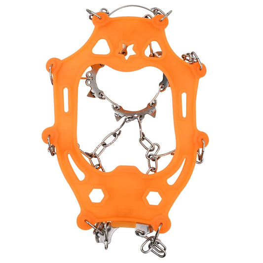 Ice Cleats for Shoes Orange L Stainless Steel Ice Cleats for Shoes Orange L Stainless Steel