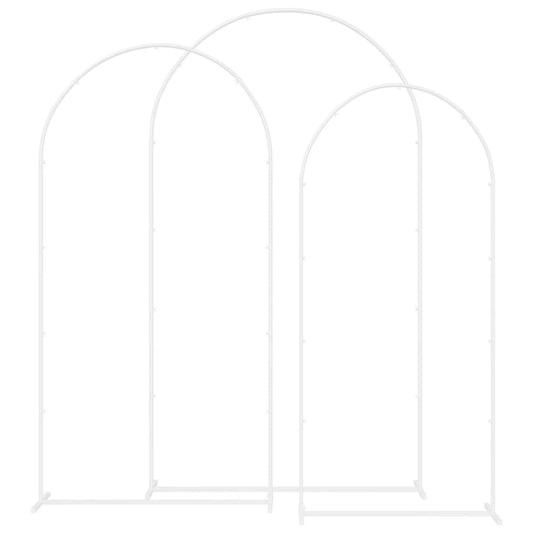 Wedding Arch 3 pcs White Steel Wedding Arch 3 pcs White Steel