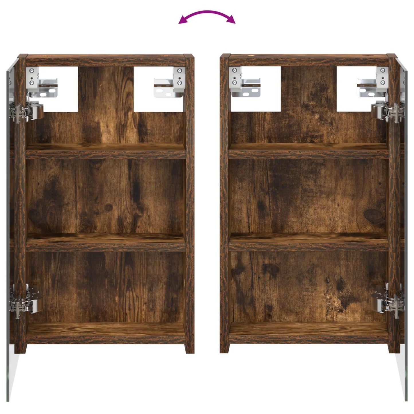 Bathroom Cabinet Set 3 pcs 80 x 10.5 x 50 cm Engineered wood