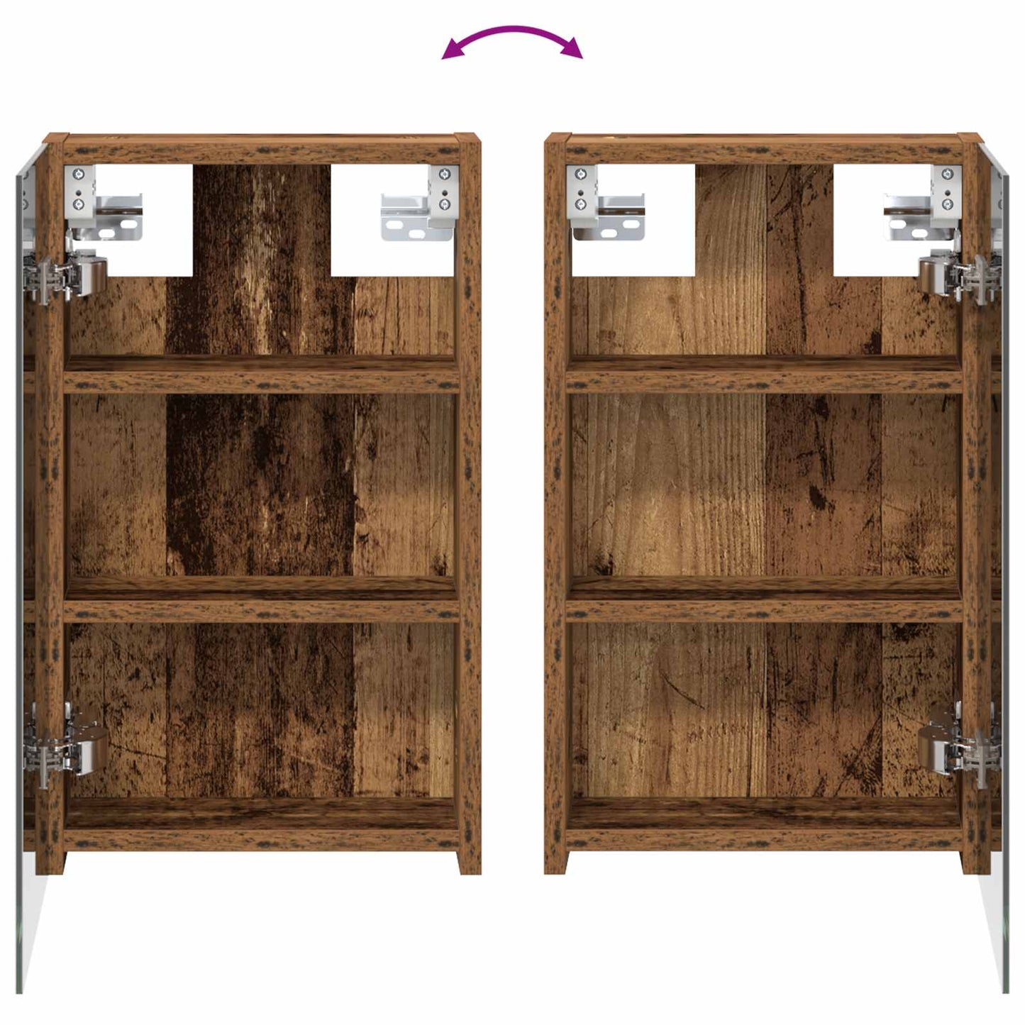Bathroom Cabinet Set 3 pcs 80 x 10.5 x 50 cm Engineered wood