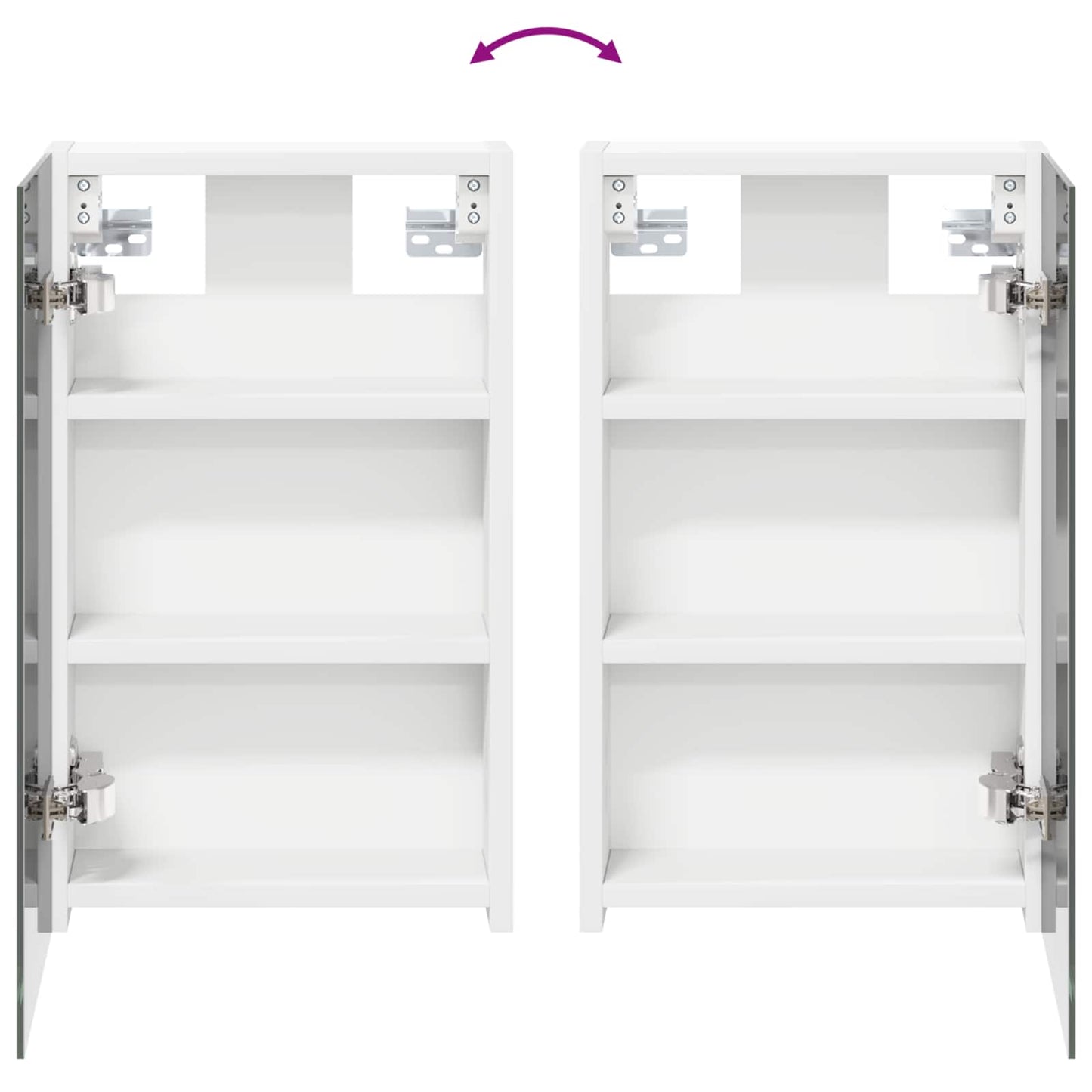Bathroom Cabinet Set 3 pcs 100 x 10.5 x 50 cm Engineered wood
