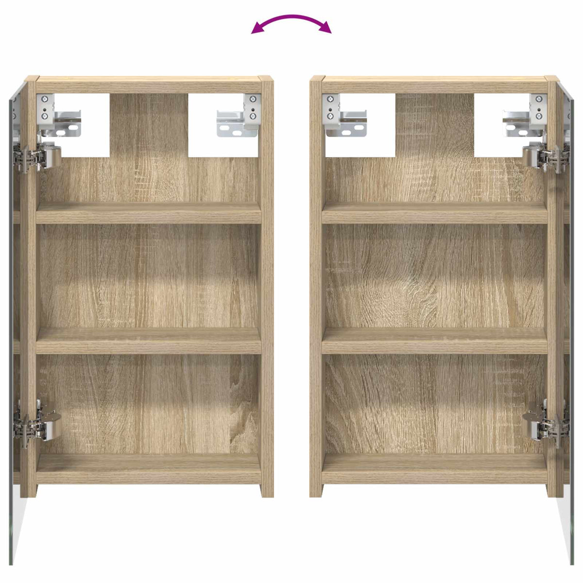 Bathroom Cabinet Set 3 pcs 100 x 10.5 x 50 cm Engineered wood