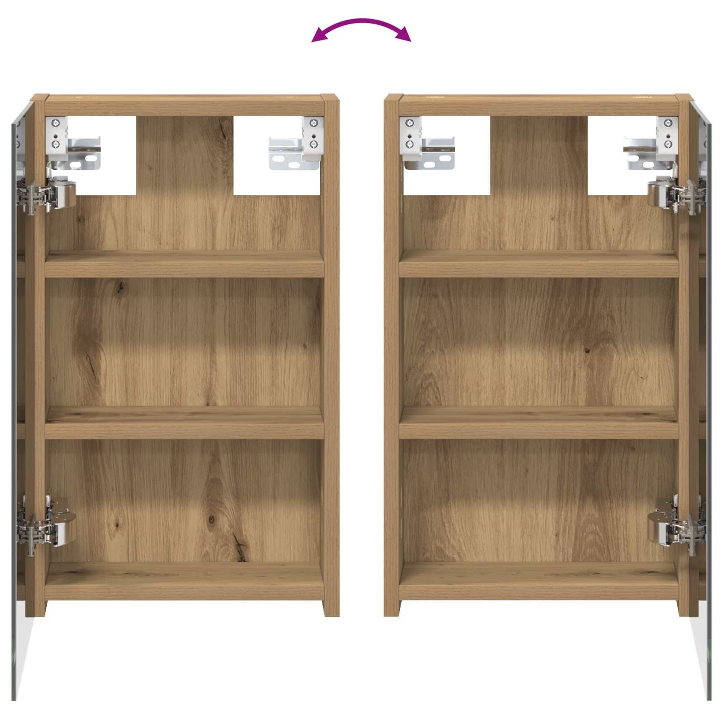 Bathroom Cabinet Set 3 pcs 100 x 10.5 x 50 cm Engineered wood